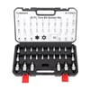 TOMMARS 26-PC Torx Socket Set, Torx Star Tamper Proof Security