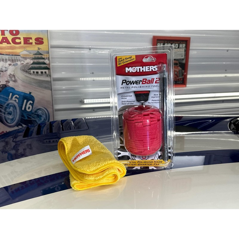 Mothers PowerBall 2, Polishing Tool with 10” Quick Swap Bit