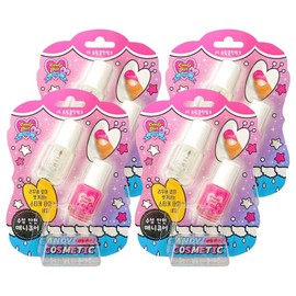 Candygirl Water-Based Safe Children's Nail Polish, 05 Twinkle Hot Pink, 4 Pieces / Candygirl 수성 안전 어린이 매니큐어, 05트윙클핫핑크, 4개