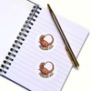 24 x 40mm Round 'T-Riffic Cartoon Dinosaur' Stickers (SK00059419)