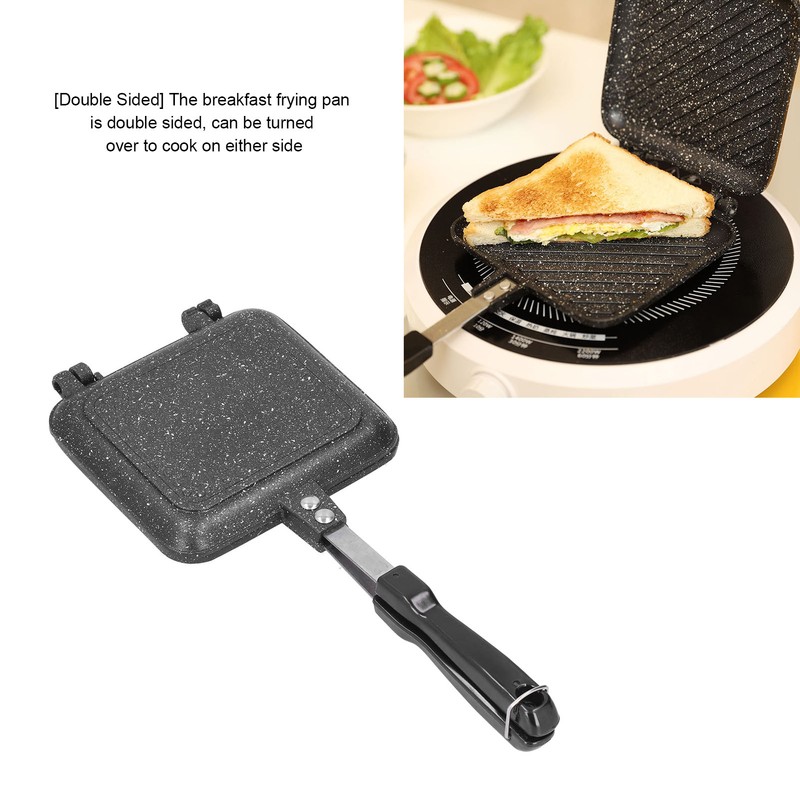 Sandwich Bread Pan Double Sided Frying Pan Non Stick Aluminum