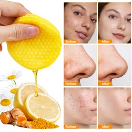 Turmeric Kojic Acid Cleansing Pads, Kojic Acid and Turmeric Cleansing Pads, for Deeply Cleanse Facial Skin and Tighten Pores, Exfoliate with Good Sealing-50 Pads