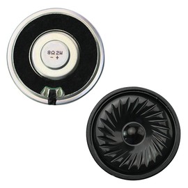 Small Speaker, 8Ohm / 2W Audio Horn, Speaker Audio Amplifier DIY Accessories, Diameter: 50.7MM/ 2inch, Width : 50.7mm/ 2inch；Height: 10MM/ 0.39 inch, with 20CM Terminal Cable.(2Pack)