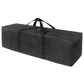 Extra Large Sports Duffle Bag-Zipper Duffel Travel Sports Equipment Bag,Travel Duffel Luggage Bag with Upgrade Zipper, Sturdy & Water Resistant (48" - Black)