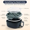 AI LOVE PEACE Microwavable Ramen Bowl Cooker with Lid -