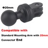 Rigdance Aluminum 20mm Ball to Action Camera Mount for Gopro