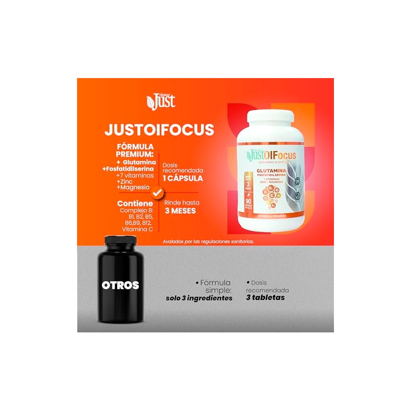 Olnatura Just Olfocus 90 cápsulas, Suplemento Alimenticio para la Salud