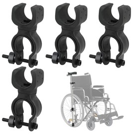 Giantree Soporte de bastón negro para el caminante, soporte universal para muletas, accesorios para sillas de ruedas, para silla de ruedas, andador, silla de ruedas, caminantes ancianos, sillas de