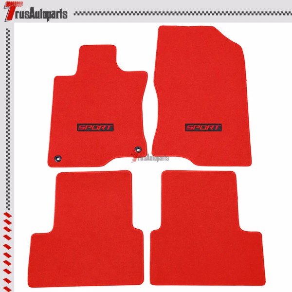 Unbranded Fit 09-14 Acura TSX Floor Mat Carpet Red Nylon