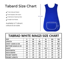 BITALY Universal Ladies Women Various Colour Tabard Apron Overall Kitchen Catering Cleaning Bar Pocket Small Medium Large XL 2XL 3XL sizes (Royal Blue, 3XL)