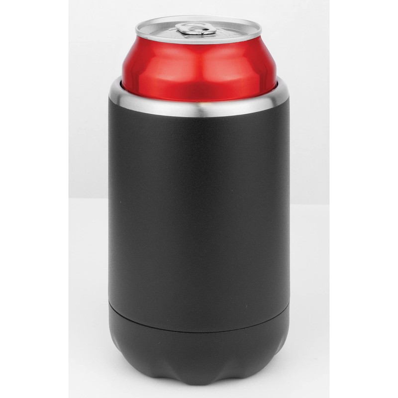 Avanti Double Wall Insulated Can and Stubbie Holder, Black