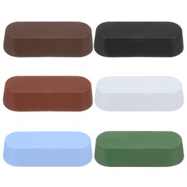 sourcing map 6pcs Metal Buffing Polishing Compound Bars for Aluminum, Stainless Steel, Buffing Wheel, 2.5oz Each, Black,Brown,White,Green,Red,Blue