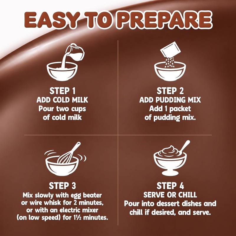Instant Chocolate Pudding Mix - All Natural Chocolate Pudding Mix