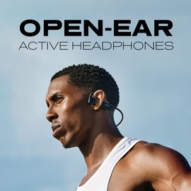 Statik Aktive Open-Ear Headphones Bone Conduction Bluetooth - Open Ear Headphones with Built-in Mic - Waterproof & Sweatproof - Wireless Earphones Great for Running and Workouts