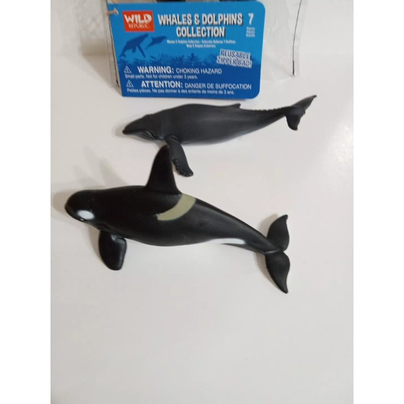 Wild Republic Set Of 6 Whales And Dolphins Collection