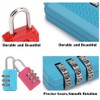 Kellegour 8 Pcs Luggage Locks 3 Digit Combination Padlock,3 Digit