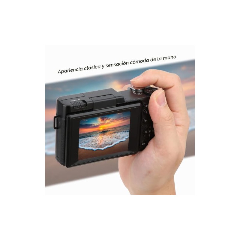Cmara Digital SLR, Cmara Vlogging Full HD 2.7K, con Una