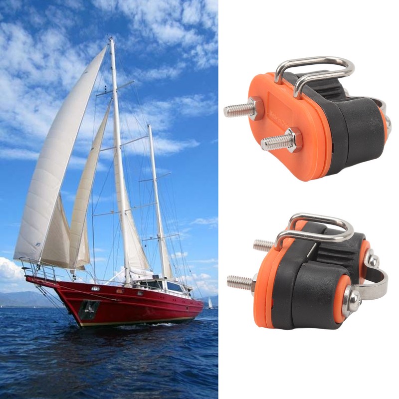 2PCS Cam Cleat Ball Bearing Marine Boat Fast Entry Rope