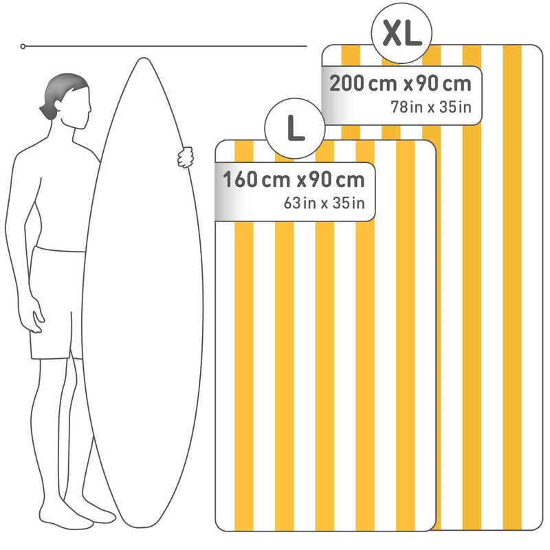 Fit-Flip Microfibre Beach towel - large beach towel - lightweight,