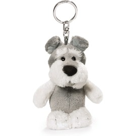 NICI Key Ring, BB Schnauzer 3.9 inches (10 cm), Bean Bag, Plush, Mini Size, Keychain