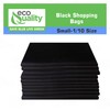 EcoQuality Plastic Black T-Shirt Bags 3000ct, 1/10 Shopping Bags, Grocery