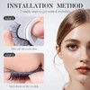 Moonboat Self-Adhesive False Eyelashes, No Lash Glue Needed, Body Heat