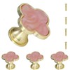 Clover Cabinet Knobs Pink Four Leaf Clover Kitchen Knobs and