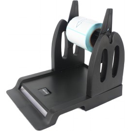 Yanzeo Label Holder Thermal Label Stands for Rolls and Fan-Fold Labels, Label Paper Holder, Desktop Label Printer Accessory for Thermal Label Printer