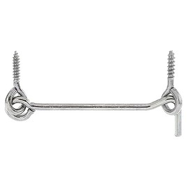 Alberts 903824 Storm Hook with Angle Plates or Eyelets Galvanised Thick Layer Passivated Length 100 mm Hook Diameter 4 mm