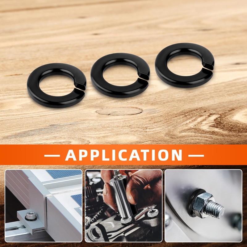 MewuDecor 1/4" Lock Washer Spring Lock Washer, Stainless Steel 18-8