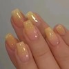 artificial nails (yellow, Medium)