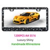 Bling Rhinestone License Plate Frame for Women，Diamond Sparkly Frames| Stainless