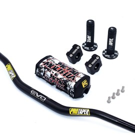 ProTaper Evo Dirt Bike Fat Bar Handlebars  1 1/8'' Grips Pad Motorcycle bars ATV