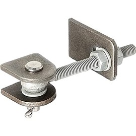 Gah-Alberts 417802 Gate Hinge / 180° Opening/Short Form/with Screws/Hot-Dip Galvanised/for Welding / M12 Thread