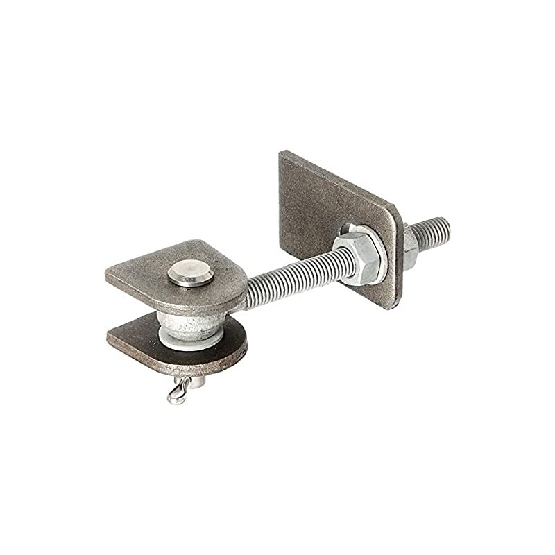 Gah-Alberts 417802 Gate Hinge / 180° Opening/Short Form/with Screws/Hot-Dip Galvanised/for