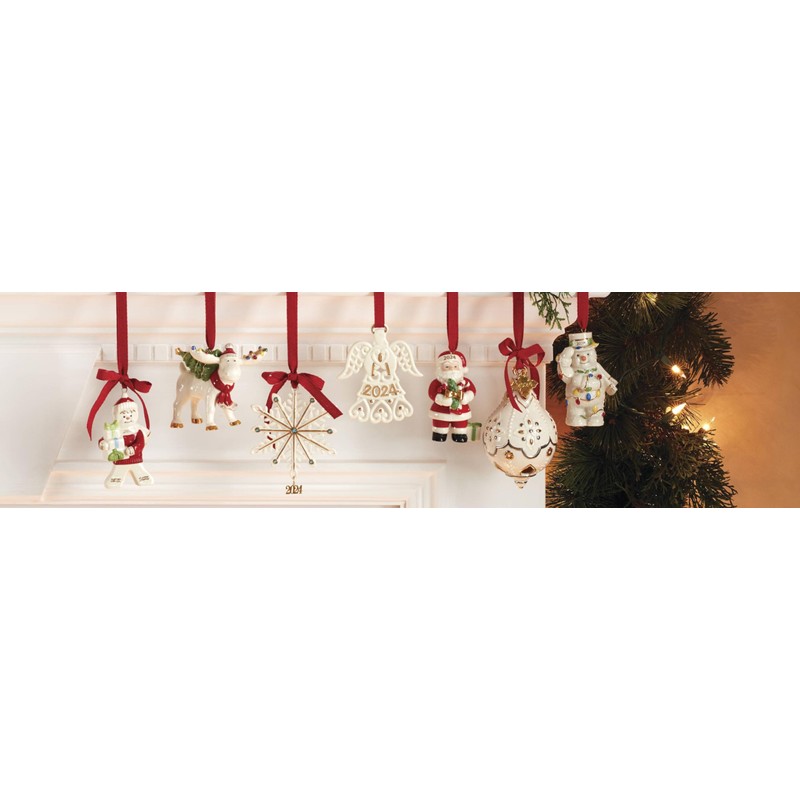 Lenox 895755 2024 A Year to Remember Angel Ornament, Christmas