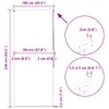 vidaXL Shower roller blind 100 x 240 cm fabric width