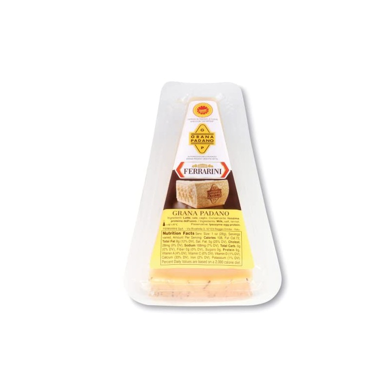Ferrarini Grana Padano Italian Cheese, Parmesan, 7 oz (200 gr)
