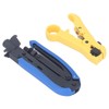 Coax Crimper Tool Kit for Cable Compression with Stripping Tool