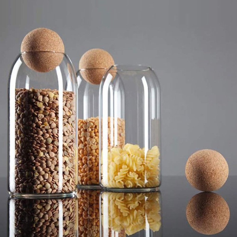 UUYYEO 2 Pcs Wooden Wine Cork Ball Stopper Plugs for