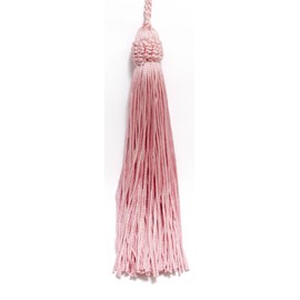 Set of 10 Pink Crown Head Chainette Tassel, 5.5 Inch Long with 1 Inch Loop, Basic Trim Collection Style# CT055 Color: Pink - K11