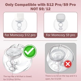 1pcs Beast Pump Milk Collector Cup Only Compatible with Momcozy S12 Pro/S9 Pro Breast Pump,NOT for S9/S12, S12Pro/S9pro Wearable Breast Pump Replacement Accessories (Collector)