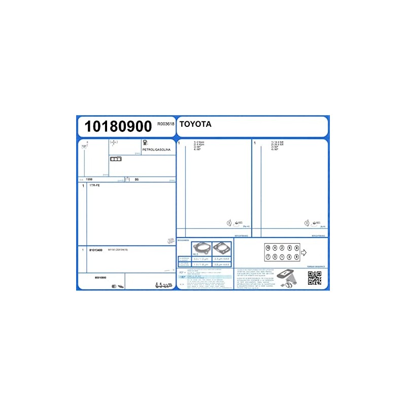 Ajusa 81013400 Cylinder Head Screw Set