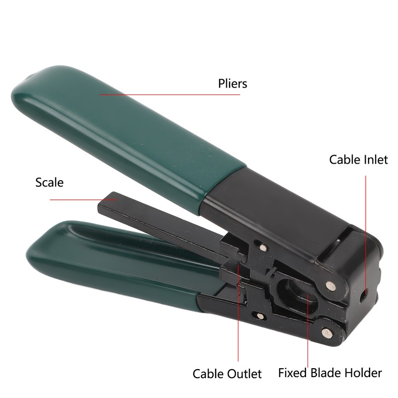 Fiber Optic Drop Cable Stripper PVC and Alloy High Hardness