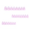 Pink Gradient Press on Nails Medium Oval Glue on Nails