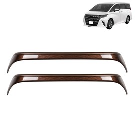 DodoxDIY Applicable New Model Alphard 40 Series Vellfire 40 Series Custom Accessory Parts Dedicated Car Interior Supplies Goods Interior Back Seat Handle Trim Garnish Panel Cover Rose Gold + Wood