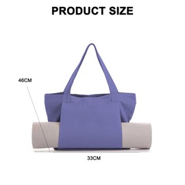 Noaya Yoga Mat Bag - Durable Sport Gym Bag Womens, Large Capacity Yoga Bag, Easy Placement of Thick Yoga Mat, Can Accommodate Other Things, Essential Items for Womens Gym Set, Purple