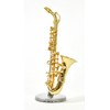 Sunrise Sound House Miniature Musical Instrument Alto Saxophone 1/12 Gold