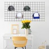 Yaocom 6Pcs Metal Hat Rack Display, Black, Wall Mounted, Multifunctional