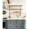 4-Pack 18 Inch Heavy Duty Shelf Brackets, Large Floating Wall